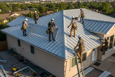 Professional metal roofing installation by vinyl siding experts in Denver, CO ensuring durable home protection