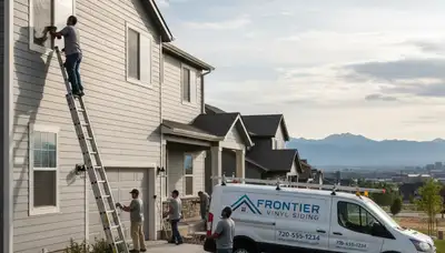 Professional vinyl siding installation on home exterior in Denver, CO