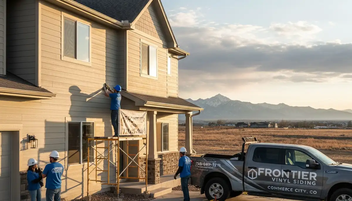 Professional vinyl siding installation on home exterior in Denver, CO