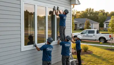 Professional window installation by vinyl siding experts in Denver, CO homes